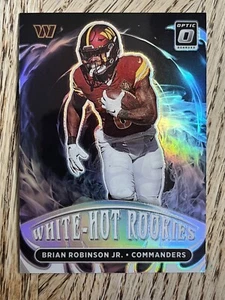 2022 Donruss Optic Brian Robinson Jr. RC White Hot Rookies Prizm🔥FAST FREE SHIP - Picture 1 of 4