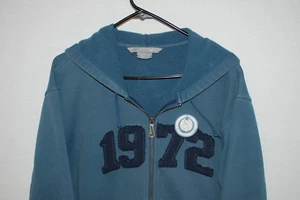 Vintage Nike Mens 1972 Full Zip Hoodie Blue Sewn Athletic League Patch L GUC - Picture 1 of 8