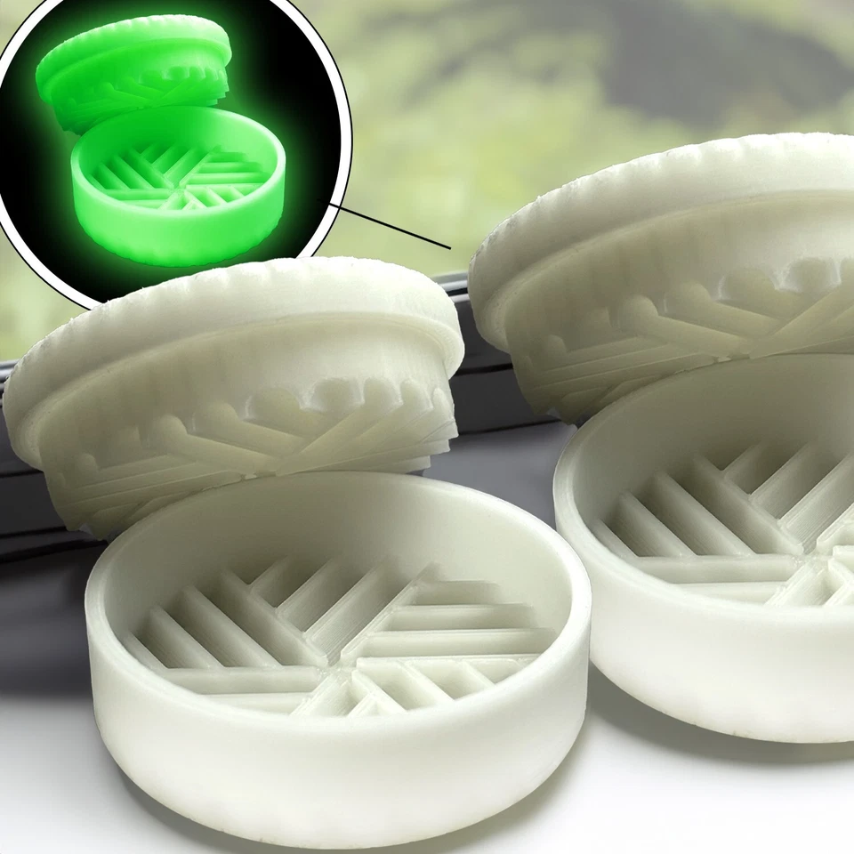 Genius Mill - Pacote com 2 moinhos de ervas brilhantes no escuro | Fabricado nos EUA | Ecologicamente correto - Imagem 1 de 3