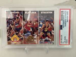 1993 Hoops #289 Michael Jordan/Blaylock/Stockton PSA 10 GEM MINT