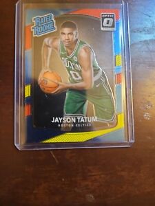 🔥 2017-18 Donruss Optic Jayson Tatum #198 Rated Rookie Red Yellow Celtics 🔥