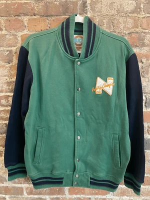 NUON Union Made Classic Reissue Green/Navy Jersey Knit Varsity Jacket Men’s Size - Image 1 of 4
