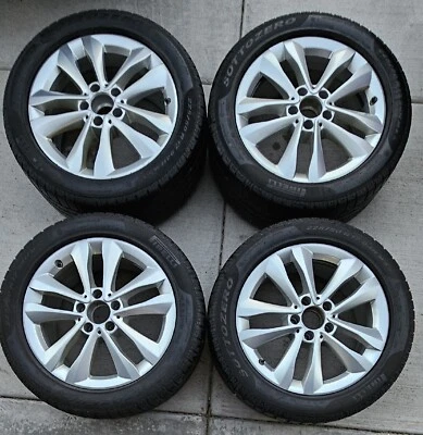 Mercedes Benz C300 OEM 17 Inch Wheels - 225/50/17 Snow Tires  - Image 1 of 4