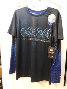 Boys ESX360 Compression Long Sleeves Shirt Navy/Blue  10-12   14-16   18 - Picture 1 of 6