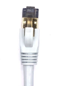 CAT 8 1.5 Meter CABLE Grey RJ45 ETHERNET NETWORK PATCH LEAD GOLD SSTP SHIELDED - Picture 1 of 2