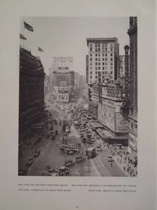 Time Square am Broadway New York City 1927 Edward Hoppe Fotografie - Bild 1 von 2