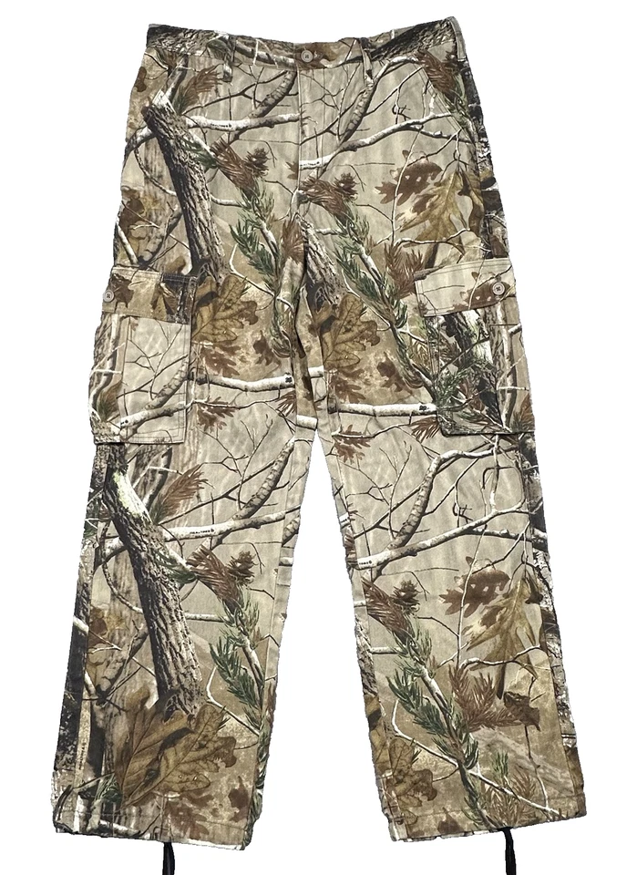 Realtree AP Camo Pants Mens Large (36x31) Brown Cargo Hunting Fishing Outdoor - Image 1 of 4