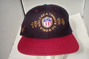 Vintage 1994 World of Soccer Tribute Snapback Hat - Picture 1 of 7
