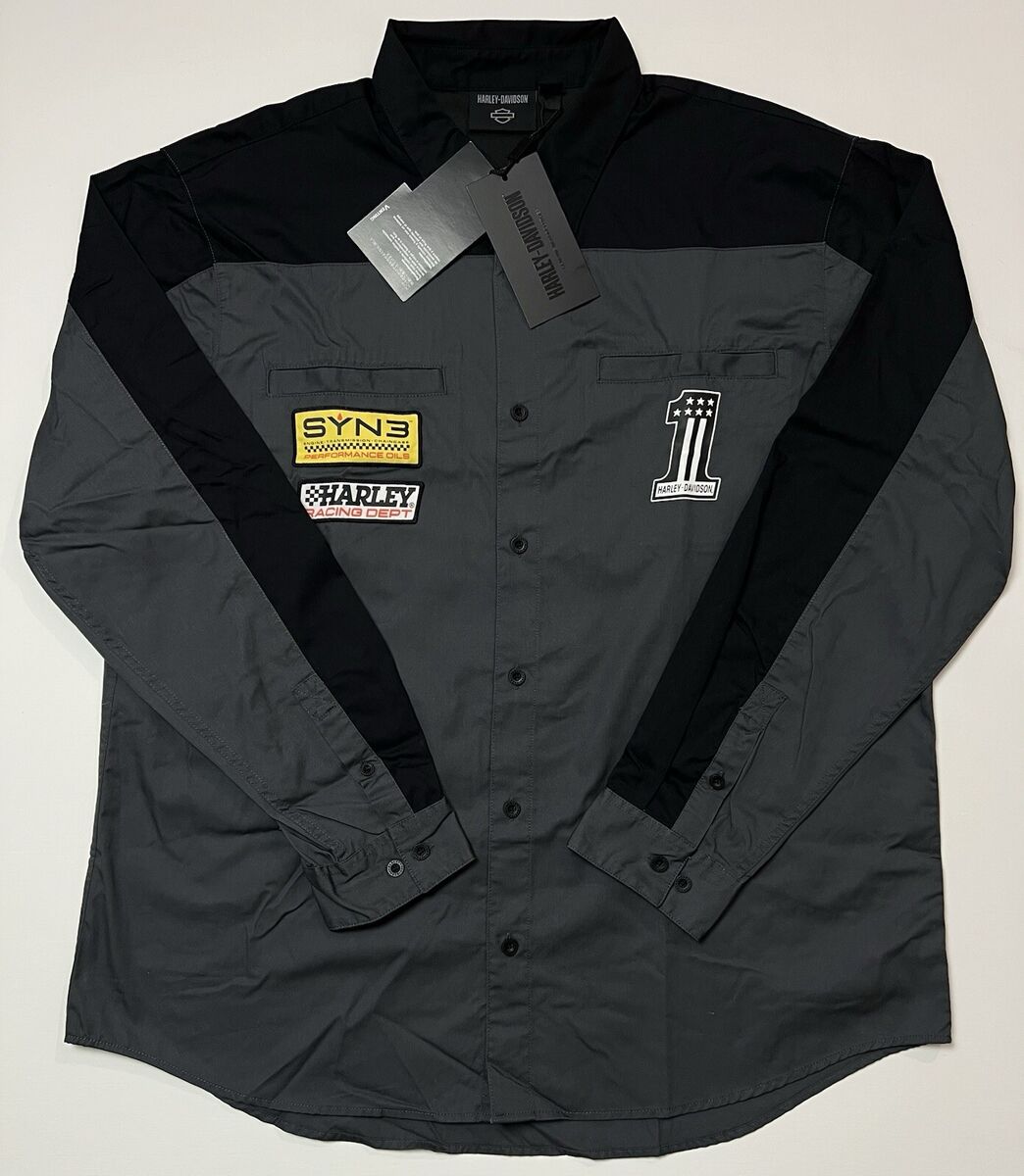 Preços baixos em Preto Harley-Davidson manga longa camisas Preços baixos em Preto Harley-Davidson manga longa camisas