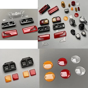 Hágalo usted mismo Hoja de Luz Trasera Hoja Lámpara Carcasa Kit Para Tamiya 1/14 RC Tractor Modelo - Imagen 1 de 12