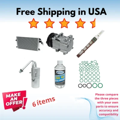 Compressor, Condenser & Driers A/C Fit Ford Windstar 1995-1996 - Imagem 1 de 4