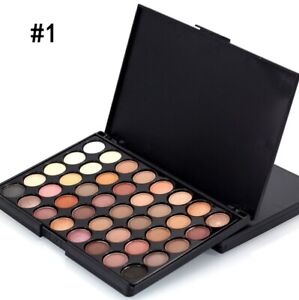 40 Colour Eyeshadow Eye Shadow Palette Makeup Kit Professional Set Nude Brown UK