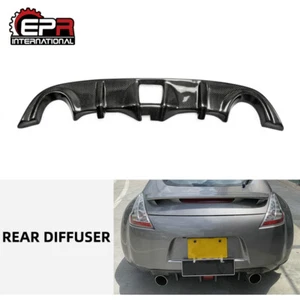 Cubierta de borde de palo labial difusor trasero de carbono OE-Bumper parachoques trasero para Nissan Fairlady 370z z34 - Imagen 1 de 12