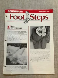 BERNINA Foot Steps Opuscolo Educativo Cucito Vol. 2 n. PIEDE PUNTO 4 BORDI - Foto 1 di 2
