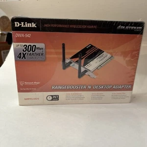D-LINK WDA-542 300Mbps Wireless G Desktop PCI Adapter *Neu unbenutzt* - Bild 1 von 9