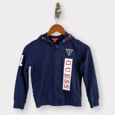 Sudadera con capucha con cremallera con logotipo de Guess Kids Foto 1 de 4