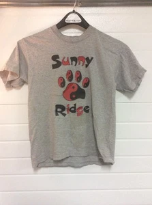 Camiseta Sunny Ridge Paws For Peace niños L14-16 usada manchada - Imagen 1 de 8