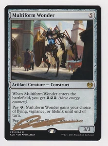 Gold Signed Multiform Wonder LP Kaladesh Artist Daarken 2016 MTG Magic Construct - Picture 1 of 2