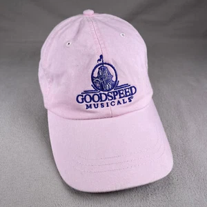 Goodspeed Musicals Hat Mens One Size Pink Strapback Cap Adams Embroidered Music - Picture 1 of 10