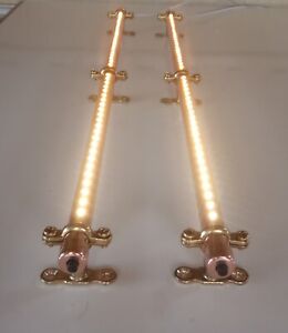 2x 65cm / 25.5" Long, 12V Touch Dimming or Push Switch, Copper Lighting Fixture