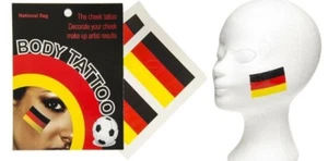 Alemania tatuaje facial 2 tatuajes bandera conjunto de maquillaje tatuaje único campeón del mundo - Imagen 1 de 1