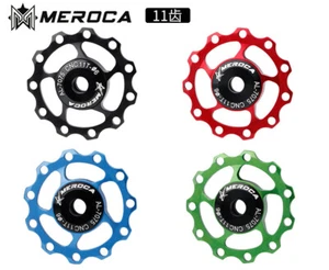 MEROCA 1PCS MTB Bici da Strada 11T 13 T Deragliatore Posteriore Alluminio Cuscinetto Ruota - Foto 1 di 24