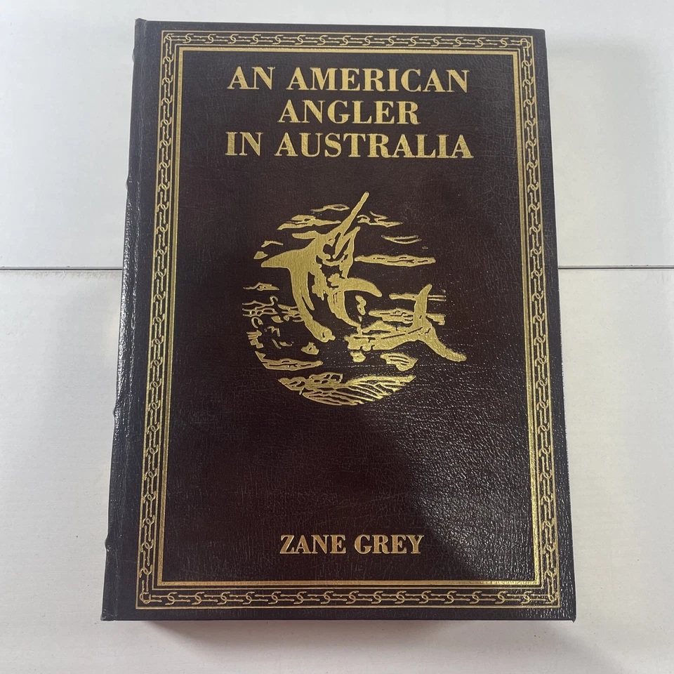 An American Angler in Australia-Blue Water Classics Leather Zane Grey SIGNED - Image 1 of 3