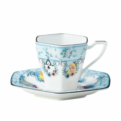 Taza y platillo floral Sango Toki Disney Alice Art Collection Demitas 3236-06 JAPÓN Foto 1 de 4