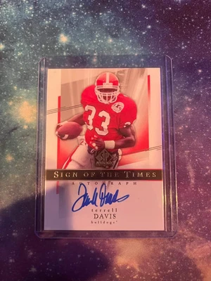Terrell Davis 2014 SP Authentic Autograph Sign of the Times - Image 1 of 2