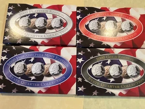 CSN 2000 State Quarter Set, Platinum, Gold, Denver, and Philadelphia Mints. - Picture 1 of 5