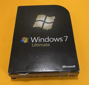 Windows 7 Ultimate Upgrade 64-Bit DVD + Product License Key Original Boxed - Picture 1 of 6