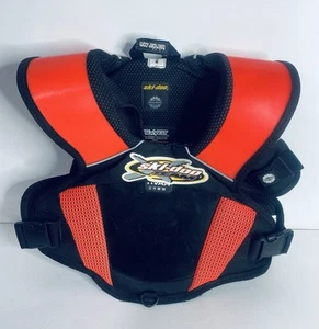 Ski-doo Bombardier Snowmobile Tek vest Size Medium Racing Logo Orange Black - Picture 1 of 11
