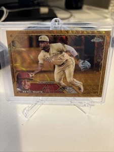 Ketel Marte 2023 Topps Chrome Gilded Collection GOLD WAVE REFRACTOR /75 (#130) - Picture 1 of 3