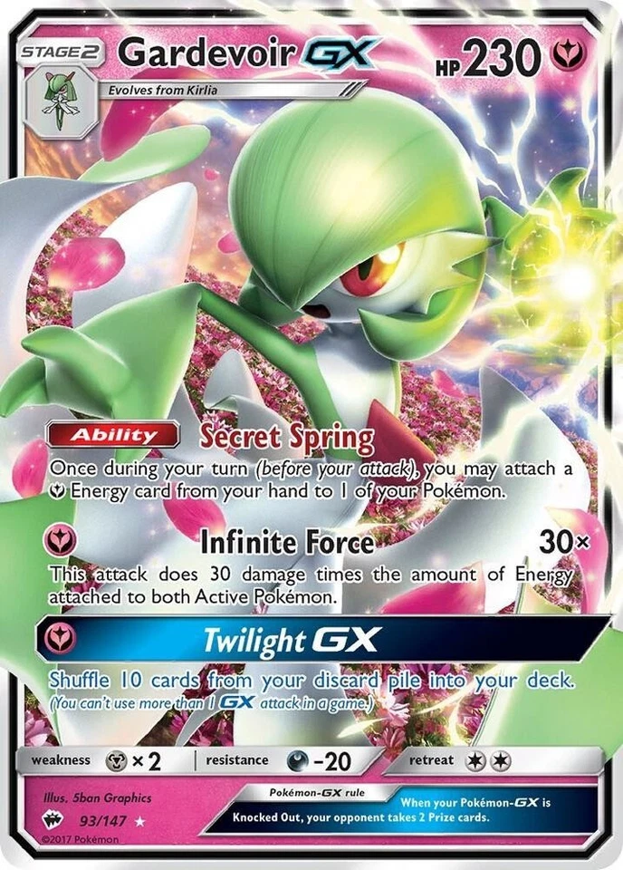 Gardevoir GX - 93/147 - Burning Shadows - Pokemon TCG - LP - HOLO - Image 1 of 1
