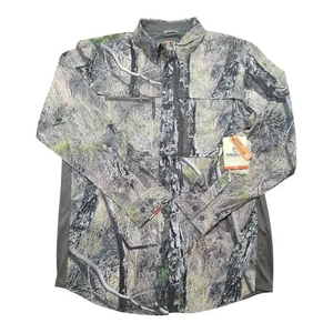 NWT Magellan Mens M Mossy Oak Rio Lightweight Long Sleeve Button Up Hunt Shirt - Picture 1 of 10