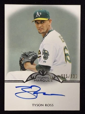 2011 Topps Marquee #MM-TRO Tyson Ross Monumental Markings Autographs Auto #/600 - Изображение 1 из 2