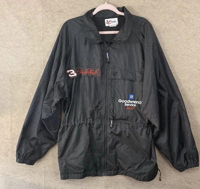 Dale Earnhardt Jacket Mens Sz M Goodwrench Racing Mesh Lining Cinch Waist - Image 1 of 4