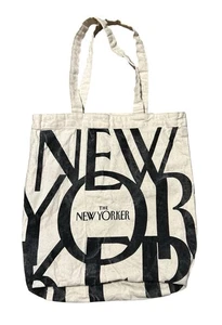 Vintage New Yorker Magazine Canvas Tote Bag Shopper Bag Lightweight Faded - Picture 1 of 18