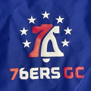 Neu mit Etikett Champion Philadelphia 76ers 1/4-Reißverschluss Pullover Windbreaker blau Größe L Large - Bild 1 von 7