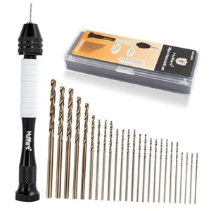 Precision Pin Vise Hand Drill Set 25 Pcs - Premium Manual Small Hand Drill - Picture 1 of 7