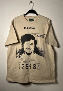 Narcos x Shoe Palace Netflix Shirt Size Large Men “EL Patron” Mugshot Promo - Picture 1 of 7