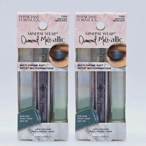 SOMBRA DE OJOS METÁLICA DIAMANTE DESGASTE MINERAL FÓRMULA MÉDICOS 2 UNIDADES HAZ AZUL - Imagen 1 de 1