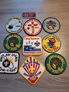 Boy Scouts Of America Vintage Patches 89- 91,10 Patches #2 - Picture 1 of 11