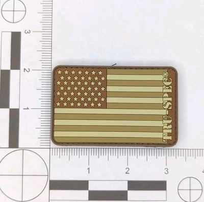 Parche moral PVC bandera americana Tru-Spec FDE Foto 1 de 4