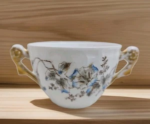 Antique CFH GDM Haviland Limoges Sugar Cup Floral Pattern 1890s Elegant Kitsch - Picture 1 of 11