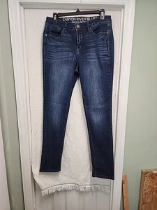 Canyon River Blues Womens Size 8 Dark Wash Mid Rise Bootcut Denim Jeans - Picture 1 of 12