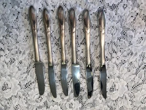 ONEIDA COMMUNITY SILVERPLATE LADY HAMILTON GRILLE DINNER KNIVES - Bild 1 von 1