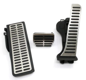 Aluminum Pedal Set Gas Brake Dead Rest 05-10 VW Rabbit GTI Jetta MK5 - Genuine - - Picture 1 of 4