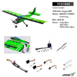 RC Model TCG16 Vogee ARF Balsa Wood Radio Control Airplane 1600mm Wingspan Kit - Picture 1 of 25