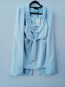 Lavish Alice Sky Blue Cape Short Mini Dress UK Size 18 Bnwt - Picture 1 of 14